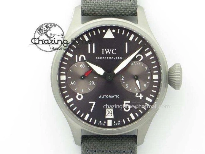 MIROTIME 0515 SunProtective Big Pilot Real PR IW500910 “Patrouille Suisse” ZF 1:1 Best Edition On Gray Nylon Strap 7278